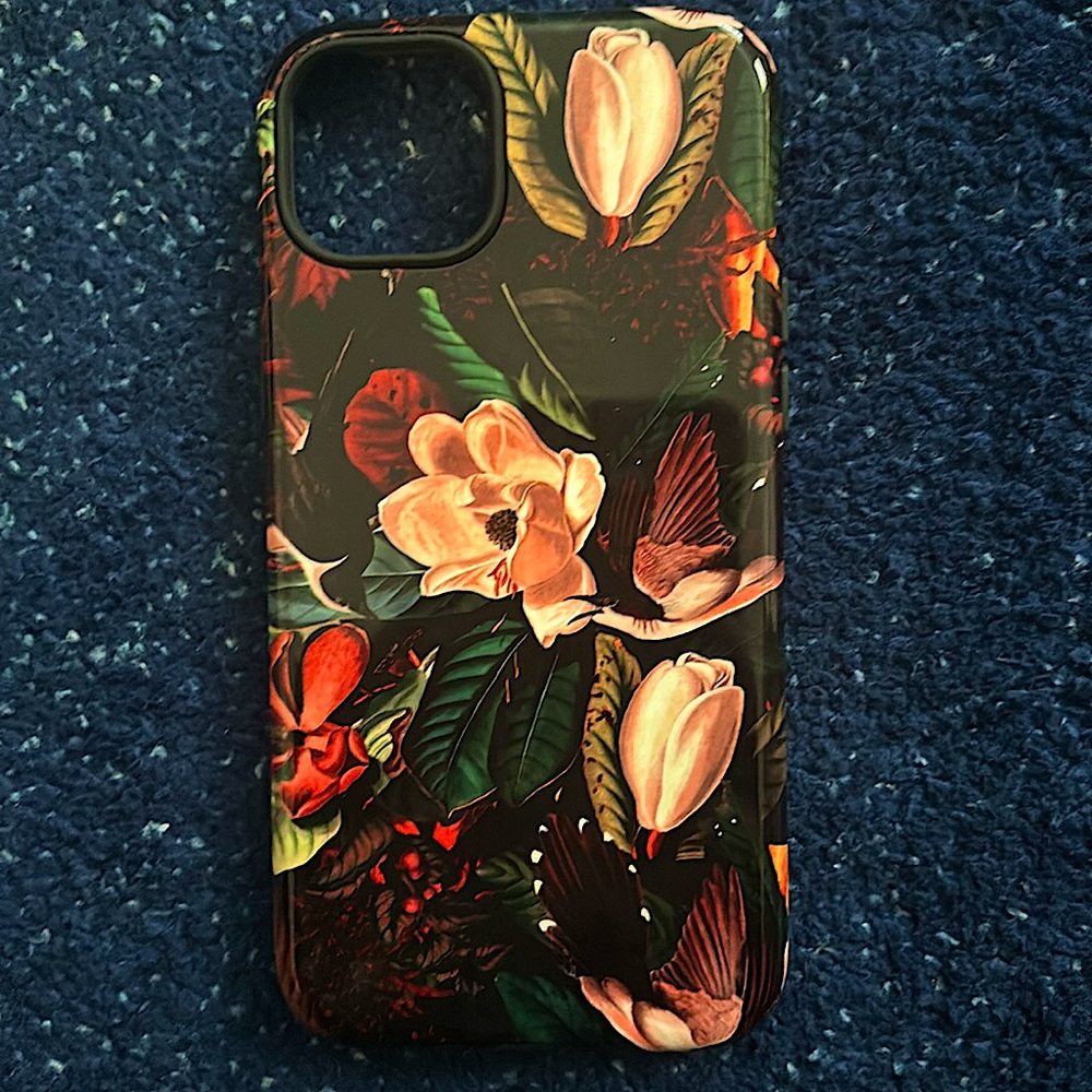 Floral iPhone 15 plus tough case